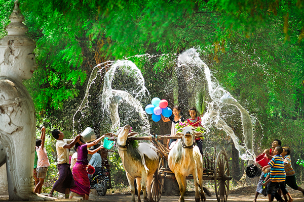 Thingyan Water Festival or New Year Celebration 2019