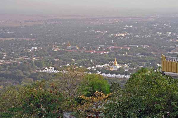 Panoramic view of Mandalay City