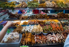 Myanmar barbecue on streets