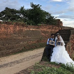 A Honeymoon Couple in Bagan