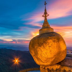 Golden Rock pagoda myanmar