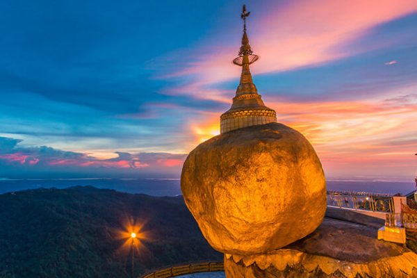 Golden Rock pagoda myanmar