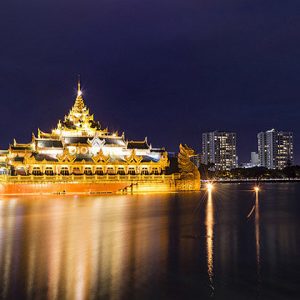 Karaweik Hall attraction for myanmar luxury tour package