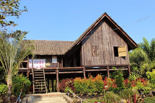 Kayin Traditional House in National Races Village