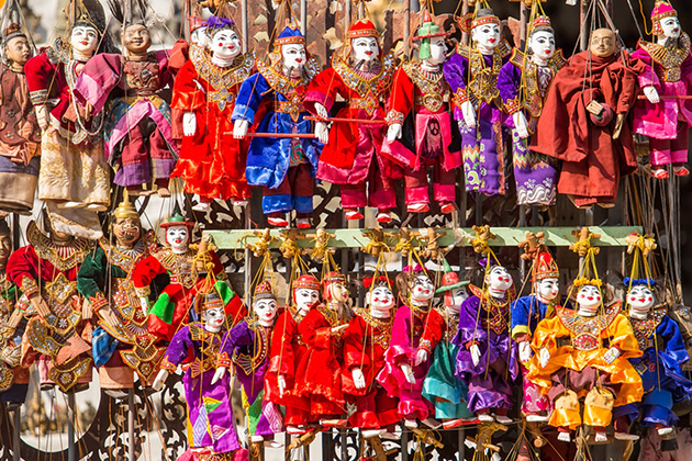 Marionettes in Myanmar