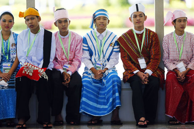 Myanmar Traditional Fashion Dress