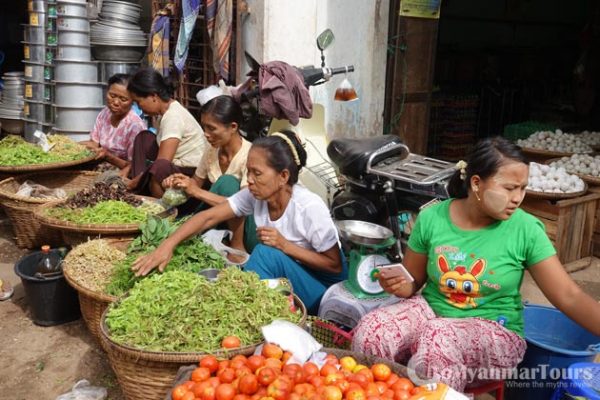 Nyaung Market in Bagan