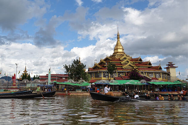 Phaung Daw Oo Pagoda-the highest revered pagoda in Inle Lake