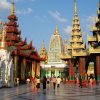 Shwedagon pagoda in Yangon city