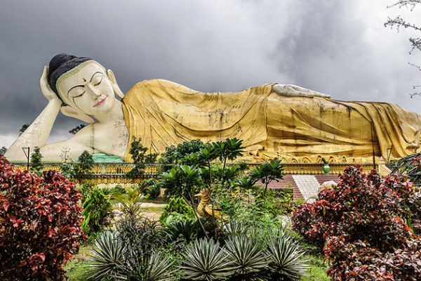 Shwethalyaung Buddha Bago Myanmar