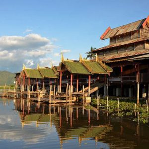 The wooden Nga Phe Chaung Monastery