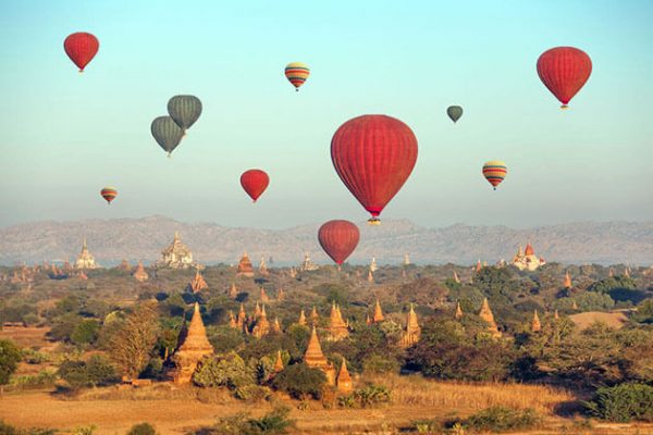 balloon ride in bagan