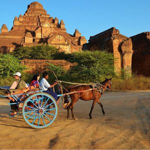 horse cart ride in Bagan