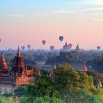 hot balloon ride over Bagan