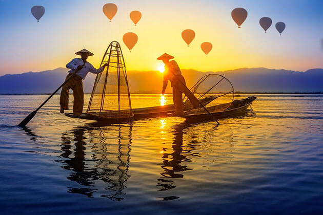 inle lake fishermen