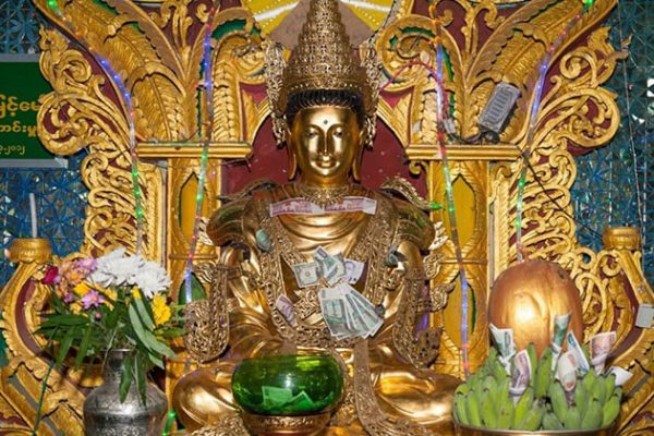 inside the monastery on the top of mount popa