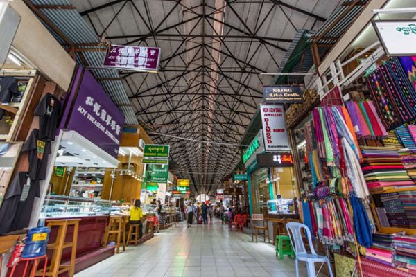 scott market in yangon is one of the main tourist attractions in Myanmar