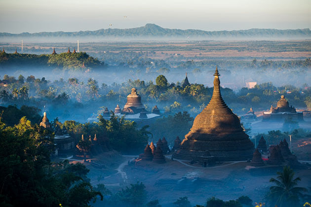 the ancient city of Mrauk U