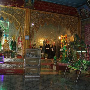 visit the temple on the top of Mt Popa