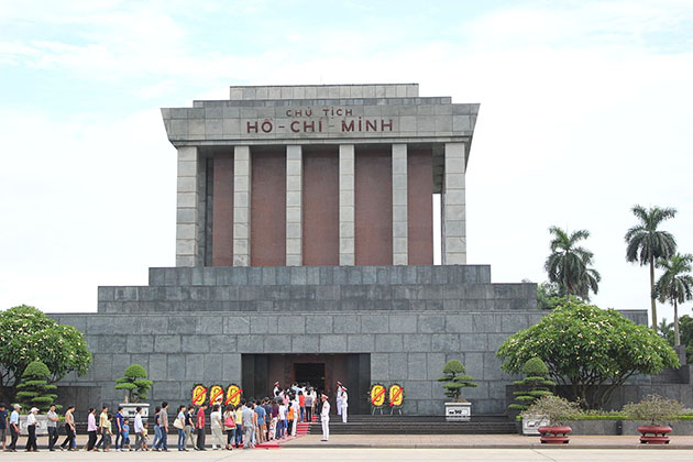 Ho Chi Minh Mausoleum in Myanmar Laos Vietnam tour