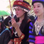 ethnic girls at Hmong market at KM52