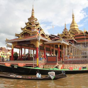 phaung daw oo pagoda the holiest site in Inle lake