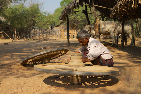 Traditional Minnanthu Village near Bagan, Myanmar/Burma