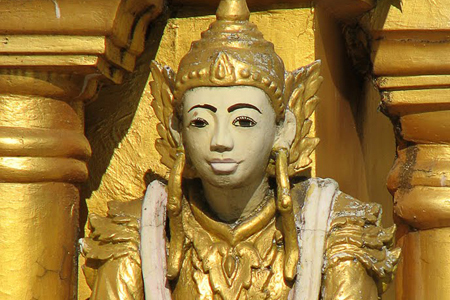 Deva in Shwe Dagon Pagoda