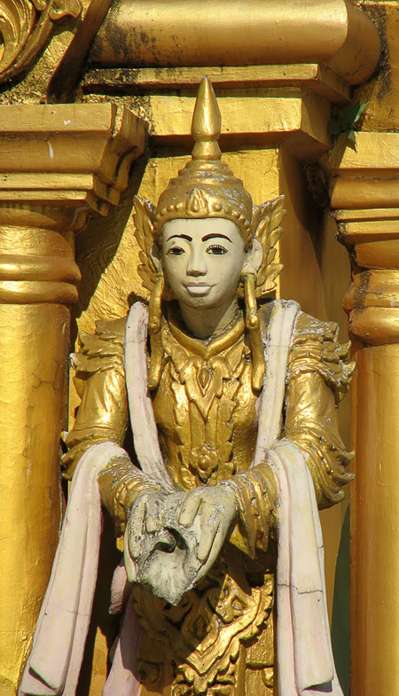 Deva (Nat) in Shwe Dagon Pagoda