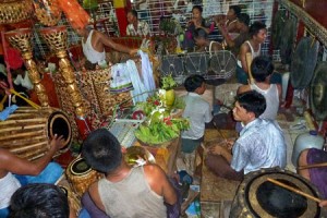 Traditional Orchestra in Myanmar Nat Festival