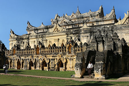 The Maha Aungmye Bonzan Monastery in Inwa