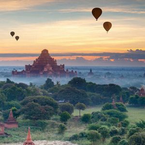 Bagan temple - the surreal alluring in morning view