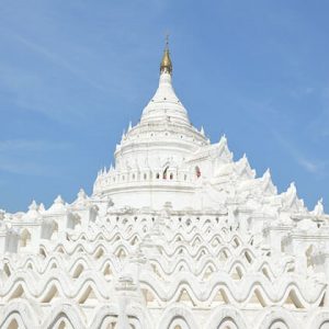 the majestic Hsinbyume Temple in Mingun Mandalay