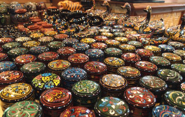 Lacquerware products at Sun Myanmar Elephant House