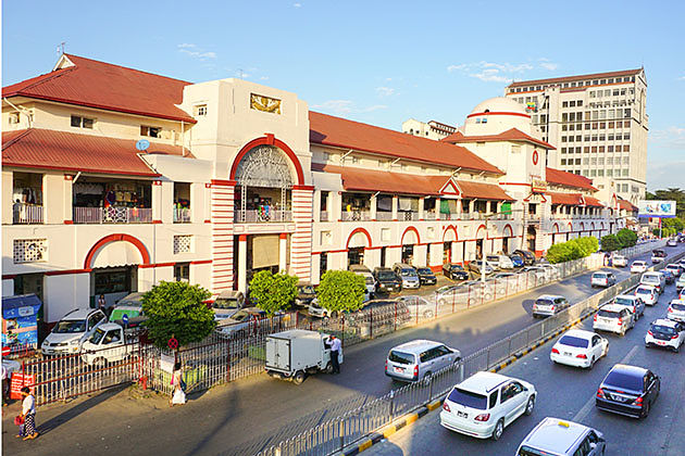 Bogyoke Aungsan Market is one of the main attractions in Yangon