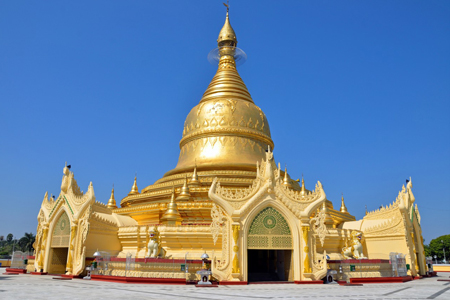 Maha Wizaya Pagoda Yangon, Myanmar