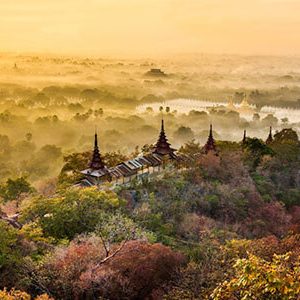 marvel the panora mic view of Mandalay in mandalay tour