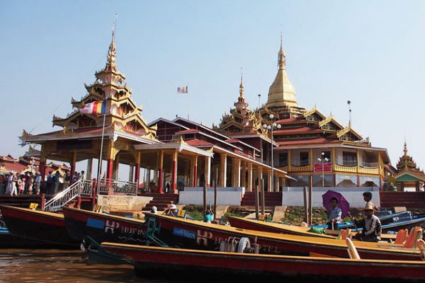 Phaungdawoo pagoda - highlight of Myanmar tour package
