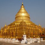 shwezigon pagoda is one of the most popular attractions in Bagan