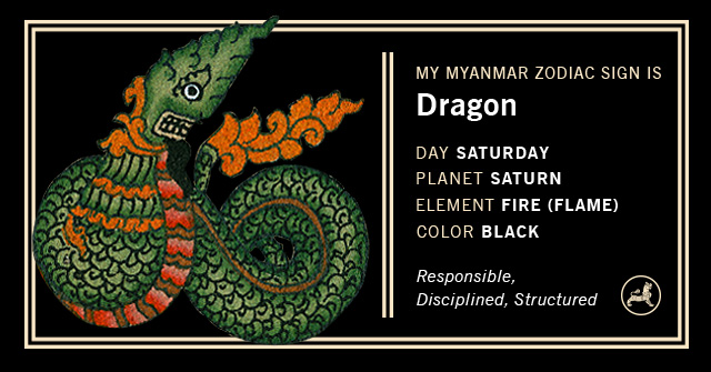 Myanmar Animal Zodiac Sign - Dragon