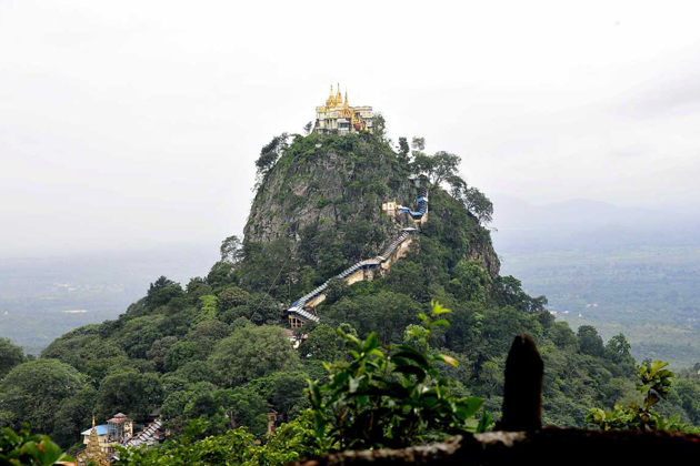 Panoramic view of Mount Popa