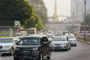 Car travel through Myanmar