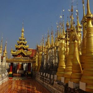 See the myriads of stupas in Indein Temple