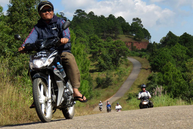 Motorbike travel in Myanmar