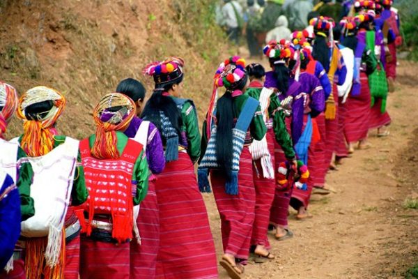 Palaung women in a traditional wedding, Kengtung