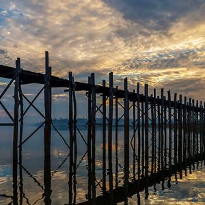 U Bein bridge in the moring