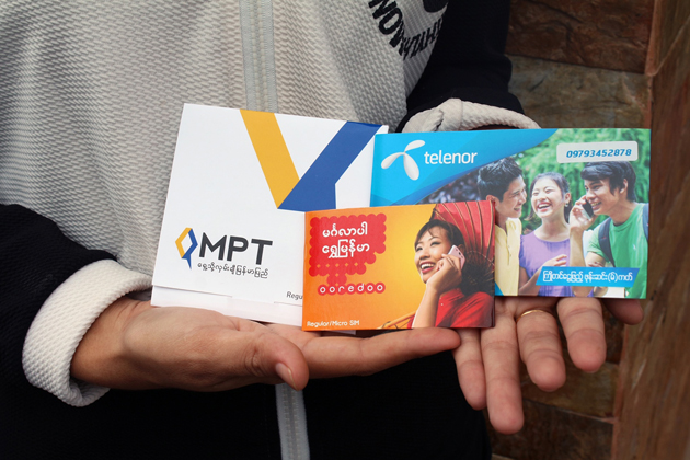 Ooredoo, Telenor and MPT are 3 best providers for SIM cards in Myanmar