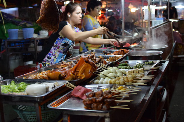 Anawrahta Road Night Market - interesting Yangon market