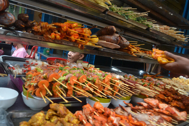 Chinatown Yangon - hustling and bustling market in yangon