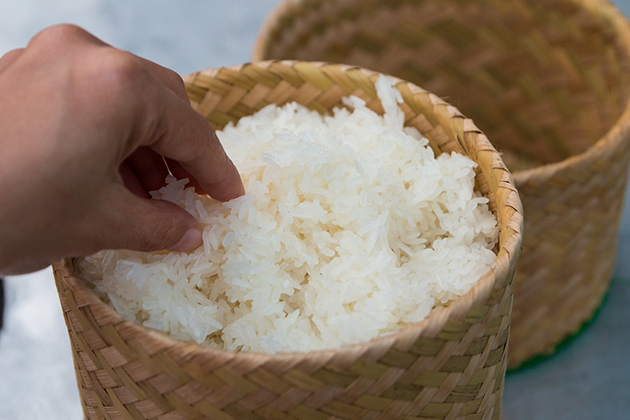 How to make Laos sticky rice